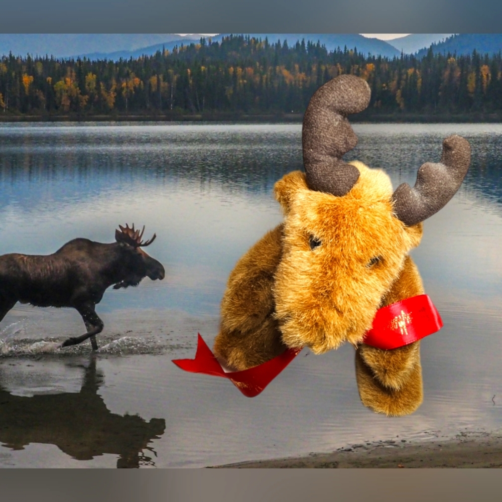 Vintage Neiman Marcus Stuffed Moose